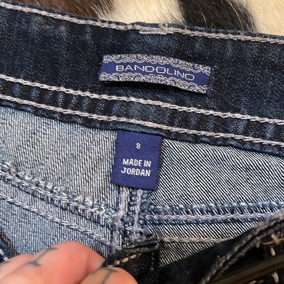 Bandolino Jeweled Jeans Bandolino Jeans Bandolino Heavy Stitched Jeweled Jeans - Picture 4 of 7